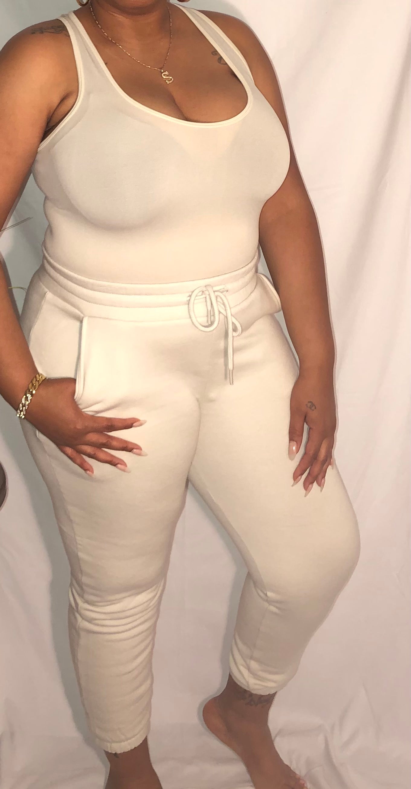 Cozy Jogger set (Bone)