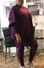 Load image into Gallery viewer, Essential sweater set - Plum
