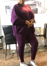 Load image into Gallery viewer, Essential sweater set - Plum
